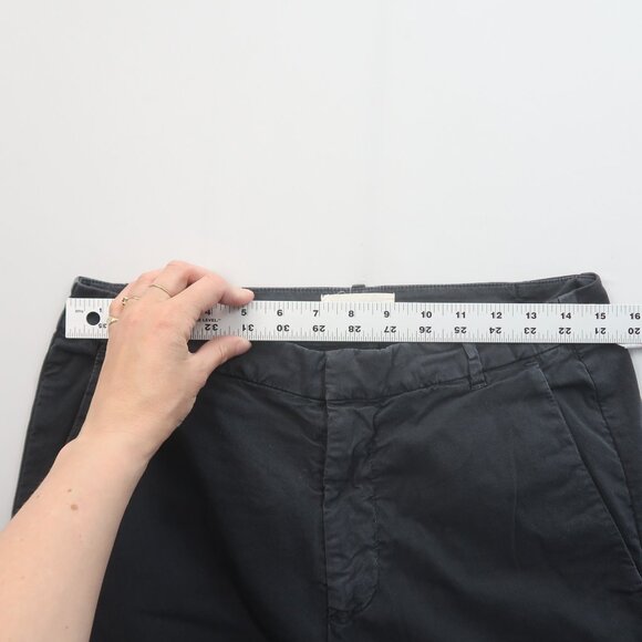 Nili Lotan Paris Pants in Washed Black Size 4 Baggy Drop Crotch - Picture 13 of 13